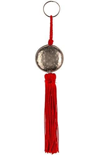 4er Set Orientalische Schlüsselanhänger 18cm (2) | Marokkanische Christbaumschmuck als Dankeschön Geschenke | Quasten mit Schlüsselring als Taschenanhänger Deko Anhänger für Auto Handy Rucksack - 8