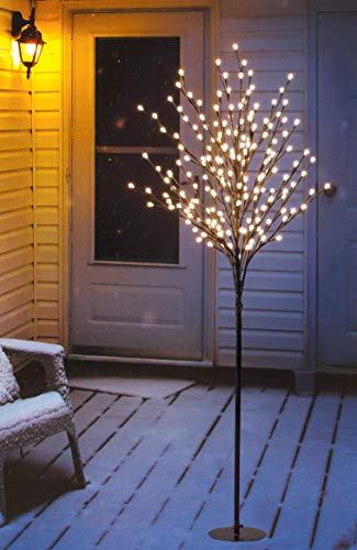 Bonetti LED Lichterbaum mit 200 warm-weißen Lichtern beleuchtet, 150 cm hoch, die Lichterzweige sind flexibel, Weihnachtsbaum mit Lichterkette - 1