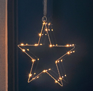 Fenster-Silhouette Stern 30 cm beleuchtet (76506) Weihnachtsdeko Fensterdeko - 