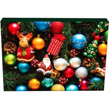 Hallingers 24 Gummibärchen-Adventskalender mit Fruchtsaftbärchen (500g) - Christbaumschmuck (Advents-Karton) - zu Weihnachten Adventskalender - 4