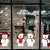 heekpek Netter Weihnachtsbär Fensterbild Weihnachten selbstklebend Fensterdeko Weihnachtsdeko Sterne Weihnachts Rentier Aufkleber Schneeflocken Aufkleber Winter Dekoration - 3