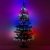 Künstlicher Glasfaser Weihnachtsbaum 120 cm mit LED Beleuchtung und echten vergoldete Zapfen Christbaum Tannenbaum - 4