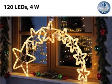 Lunartec Stern mit Schweif: Weihnachtsdeko Kometenschweif mit 120 LEDs, IP44 (Weihnachtsstern mit Schweif) - 2