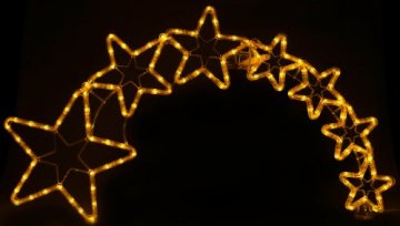 Lunartec Stern mit Schweif: Weihnachtsdeko Kometenschweif mit 120 LEDs, IP44 (Weihnachtsstern mit Schweif) - 3