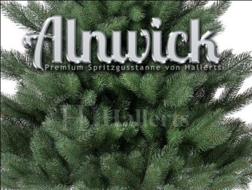 Original Hallerts® Spritzguss Weihnachtsbaum Alnwick 180 cm Nordmanntannne - Christbaum zu 100% in Spritzguss PlasTip® Qualität - schwer entflammbar nach B1 Norm, Material TÜV und SGS geprüft - Premium Spritzgusstanne - 3