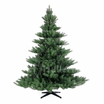 Original Hallerts® Spritzguss Weihnachtsbaum Alnwick 180 cm Nordmanntannne - Christbaum zu 100% in Spritzguss PlasTip® Qualität - schwer entflammbar nach B1 Norm, Material TÜV und SGS geprüft - Premium Spritzgusstanne - 1