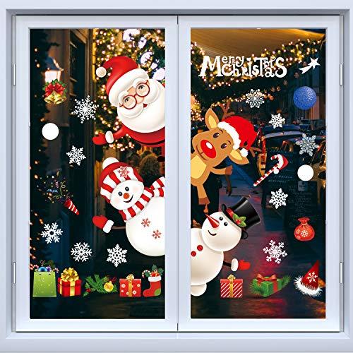 Weihnachtsdeko Fenster Weihnachten Fensterbilder Weihnachten Fenstersticker Fensteraufkleber Pvc Fensterdeko Selbstklebend Fur Turen Schaufenster Vitrinen Glasfronten Deko Weihnachtsdeko