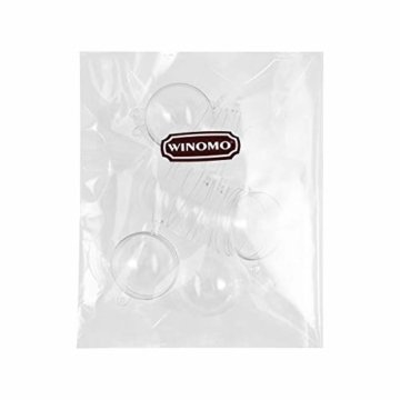 WINOMO 10 x Weihnachtskugeln Transparent Kugel zum Befüllen mit Aufhängeöse 4CM - 5