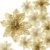 24 Stück Glitter Poinsettia Weihnachtsbaum Ornament Weihnachten Blumen Dekor Ornament (Gold) - 1