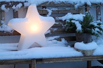 8 seasons design | Dekorative Leuchte Stern Shining Star Mini (E27, Ø 40 cm, für außen & innen: Garten, Balkon, Wohn- & Esszimmer, Kinderzimmer) weiß - 4