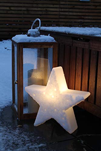 8 seasons design | Dekorative Leuchte Stern Shining Star Mini (E27, Ø 40 cm, für außen & innen: Garten, Balkon, Wohn- & Esszimmer, Kinderzimmer) weiß - 5