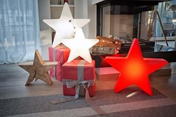 8 seasons design | Dekorative Leuchte Stern Shining Star Mini (E27, Ø 40 cm, für außen & innen: Garten, Balkon, Wohn- & Esszimmer, Kinderzimmer) weiß - 6