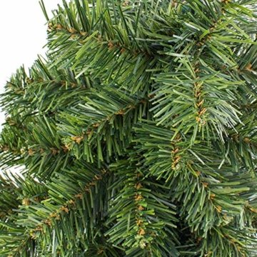 artplants.de Mini Weihnachtsbaum WARSCHAU, grün, rot, 60cm, Ø 40cm - Plastik Tannenbaum - 6