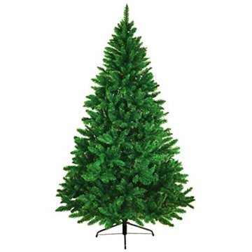 BB Sport Christbaum Weihnachtsbaum PVC Tannenbaum Künstlich Standfuß Klappsystem, Farbe:Mittelgrün, Höhe:150 cm - 3