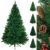BB Sport Christbaum Weihnachtsbaum PVC Tannenbaum Künstlich Standfuß Klappsystem, Farbe:Mittelgrün, Höhe:150 cm - 1
