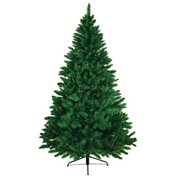 BB Sport Christbaum Weihnachtsbaum PVC Tannenbaum Künstlich Standfuß Klappsystem, Farbe:Mittelgrün, Höhe:150 cm - 8