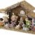 Britesta Krippe: Hochwertige Holz-Weihnachtskrippe, große handbemalte Porzellan-Figuren (Krippe mit handbemalten Figuren) - 2