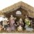 Britesta Krippe: Hochwertige Holz-Weihnachtskrippe, große handbemalte Porzellan-Figuren (Krippe mit handbemalten Figuren) - 3