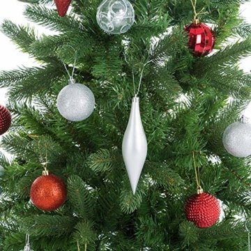 Casaria Weihnachtsbaum 140 cm Metallständer künstlicher Tannenbaum Christbaum Baum Tanne Spritzguss Christbaumständer Mix PE PVC - 4