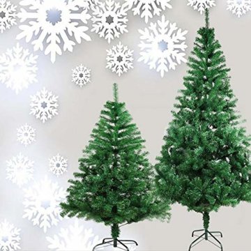 COOSNUG 210cm Weihnachtsbaum Künstlich Grün unechter Tannenbaum mit Metall Christbaum Ständer Schwer entflammbar - 7