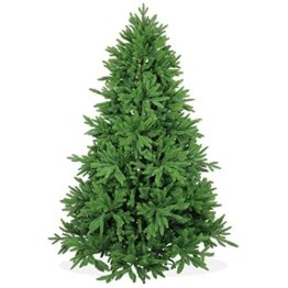 DekoLand Deluxe Pe Spritzguss Weihnachtsbaum künstlich 210 cm (Ø 150 cm) 1174 Zweige (5195 Spitzen), grün, Klappsystem - 1