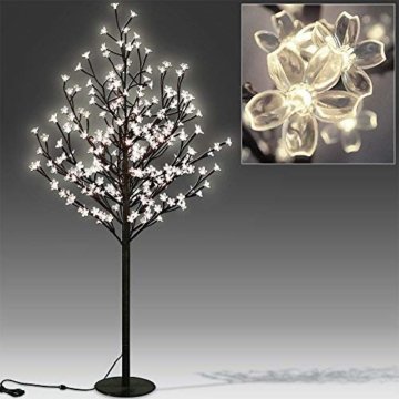 Deuba Kirschblütenbaum 200 LED | 180cm I Fernbedienung I Timer I 8 LeuchtmodiI Lichterbaum Indoor Outdoor | Warmweiß - 2