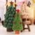 Fdit Mini Weihnachtsbaum Innenweihnachtsdekorations Weihnachtsdekorativer Baum für Einkaufszentrum Rezeption Weihnachtsdekoration(5#) - 2