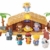 Fisher-Price J2404 - Little People Weihnachtskrippe Geschenkset, mit 12 Figuren und 5 Zubehörteilen, ab 12 Monaten - 1