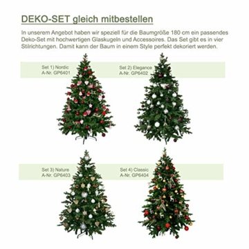 Gartenpirat 150cm cm BonTree Tanne Weihnachtsbaum Tannenbaum künstlich aus Spritzguss/PVC-Mix - 7