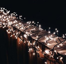 gresonic-Led-Cluster-15m lang-Lichterkette-Strombetrieb Deko für Innen Außen Garten Weihnachtsbaum Hochzeit (Warmweiss Dauerlicht, 750LED) - 1