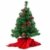 JOYIN 50.8cm Mini Künstlicher Weihnachtsbaum, LED Beleuchtung Christbaum mit Tannenzapfen und rote Beere für Weihnachtsdekoration Zuhause und im Büro - 2