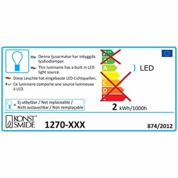 Konstsmide USB Künstlicher Weihnachtsbaum mit Lametta und 20 weißen LEDs, silberfarben - 4