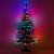 Künstlicher Glasfaser Weihnachtsbaum 150 cm mit LED Beleuchtung und echten vergoldete Zapfen Christbaum Tannenbaum - 4