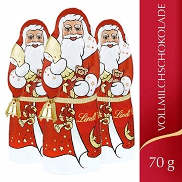 Lindt Weihnachtsmänner Vollmilchschokolade, 3er pack (3 x 70g) - 6