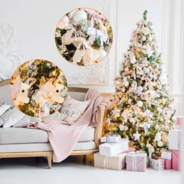 Livder Hängehaken für Weihnachtsbaumschmuck, Metallhaken, S-Form, 120 Stück, Metall, goldfarben, 1.57 inch - 7