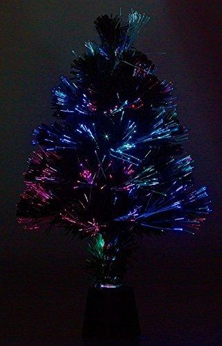 Lunartec Weihnachtsbaum: Deko-Tannenbaum, dreifarbige LED-Beleuchtung, Batteriebetrieb, 45 cm (Glasfaser Weihnachtsbaum) - 2