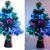 Lunartec Weihnachtsbaum: Deko-Tannenbaum, dreifarbige LED-Beleuchtung, Batteriebetrieb, 45 cm (Glasfaser Weihnachtsbaum) - 1