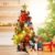 Mini Weihnachtsbaum Puppenhaus Geschmückt, Buntes Glühen Mini Weihnachtsbaum Geschmückt, Christbaum Grün, Geeignet Für Weihnachtsdekoration, Heimtextilien - 2