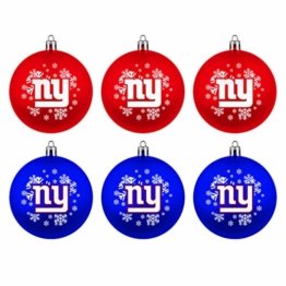 New York Giants Boelter Brands NFL Weihnachtskugeln 6er-Set - 1