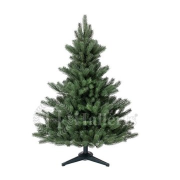 Original Hallerts® Spritzguss Weihnachtsbaum Alnwick 120 cm als Nordmanntanne - Christbaum zu 100% in Spritzguss PlasTip® Qualität - schwer entflammbar nach B1 Norm, Material TÜV und SGS geprüft - Premium Spritzgusstanne - 1