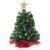 Prextex 56cm Mini-Weihnachtsbaum Set für Tische mit Stern-Baumspitze und hängendem Baumschmuck für DIY-Weihnachtsdekoration - 3