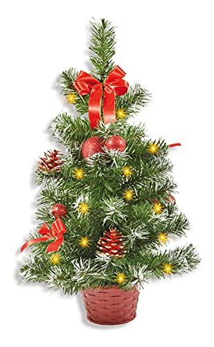 Riffelmacher Geschmückter Weihnachtsbaum beleuchtet 50cm 20259 – Rot - 