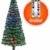Smak Künstlicher Weihnachtsbaum-Glasfaserleuchtender selbst drehender - Länge 180cm und 210cm - Grün mit LED-farbwechselnden Modus Fernbedienung - 4