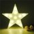 Süße LED Nachtlichter Stimmungslicht Schreibtischlampen Babyzimmer Kinderzimmer Dekorationen Geschenke (Stern, Weiß) - 1