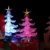 Uonlytech Acryl weihnachtsbaum nachtlicht usb bunt leuchtende desktop lampe led nachtlicht weihnachtsdekoration für baby zimmer schlafzimmer home party 2 stücke (goldene silber) - 3
