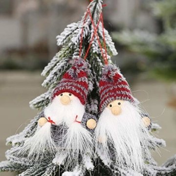 Weihnachtspuppe Handgemachte Plüsch Gnome Schwedische Süßes Figuren Weihnachtsdeko Gesichtslose Puppe Urlaub Geschenke Weihnachtsbaum Fenster Dekoration - 3