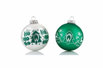 Werder Bremen Christbaumkugeln/Weihnachtskugeln 4 er Set - 1