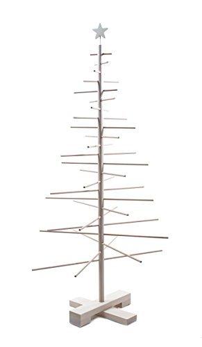 xmas3 M-125 cm Weihnachtsbaum aus Holz, Natural, 68 x 68 x 125 cm - 3