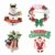 YeahiBaby 4pcs Weihnachten Emaille Brosche Schneemann Weihnachtsmann Weihnachtsglocken Kranz Anstecker Pin Weihnachtsschmuck - 1