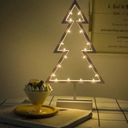 ZHANGYY LED Weihnachtsbaum geformte Nachtlicht Innenwand Dekor Licht betrieben von Batterie für Geburtstagsfeier Dekoration, Kinderzimmer, Wohnzimmer, Hochzeitsfeier Dekor - 1